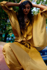 Kanan Ombre Silk Dhoti Set