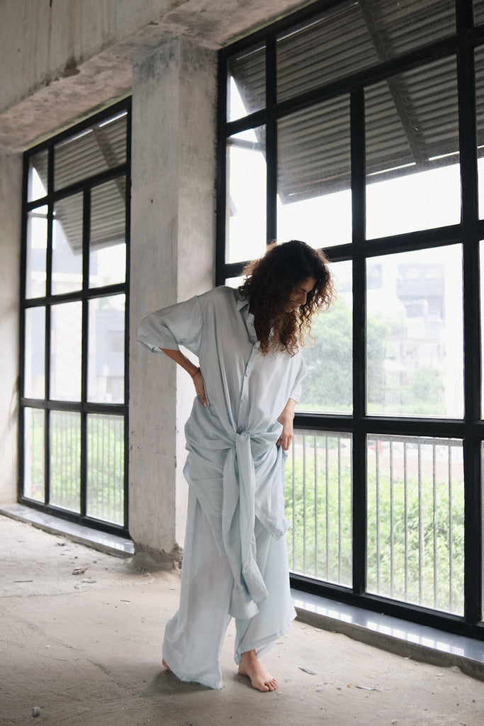 Roha Silk Shirt Set