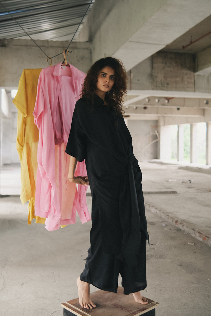 Roha Collection Roha Silk Shirt Set | ituvana