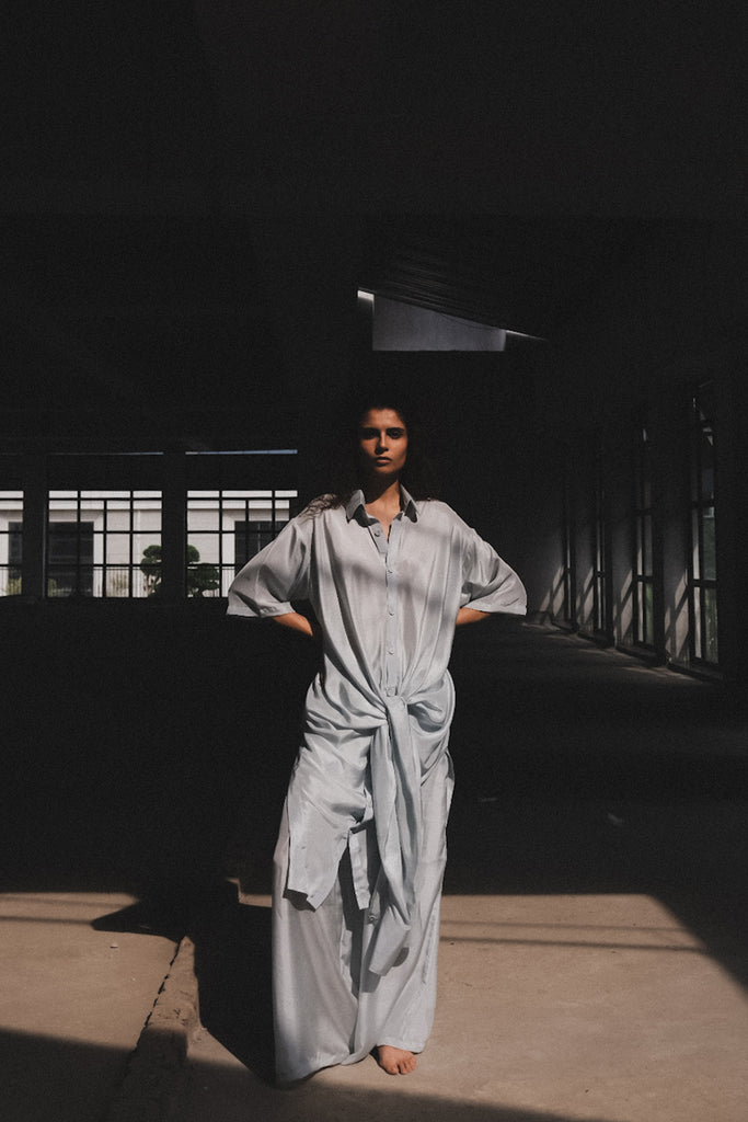 Roha Silk Shirt Set