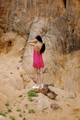 Kanti Silk Backless Slip Dress