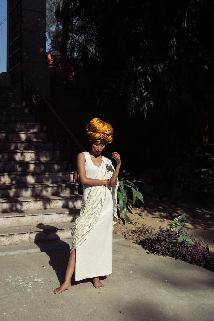 Nava Woven Sari Dress