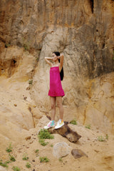 Kanti Silk Backless Slip Dress