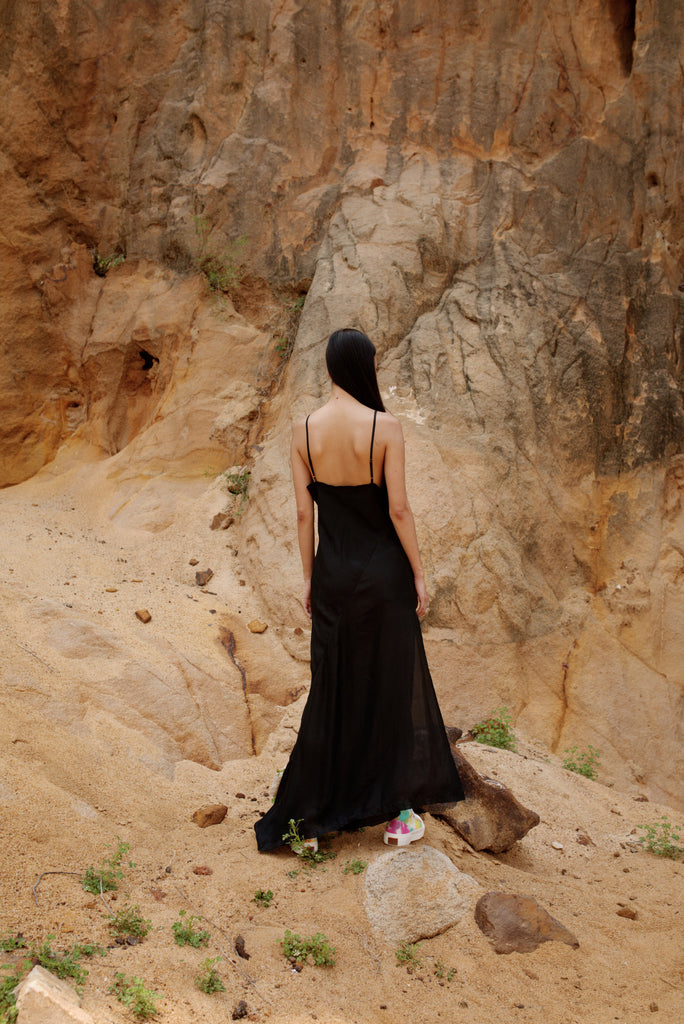 Nalini Silk Knotted Dress
