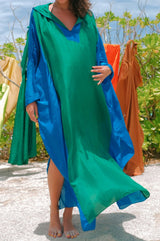 Viso Silk Hooded Kaftan