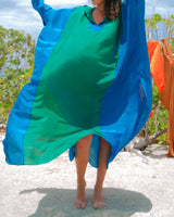 Viso Silk Hooded Kaftan