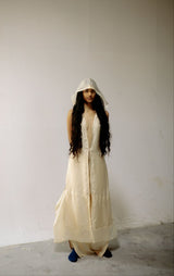 Moksh Silk Hooded Set