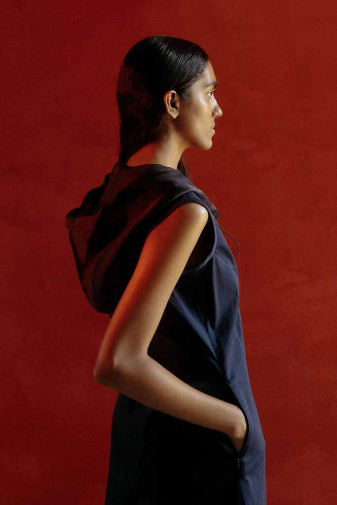 Ekam Cotton Hooded Dress