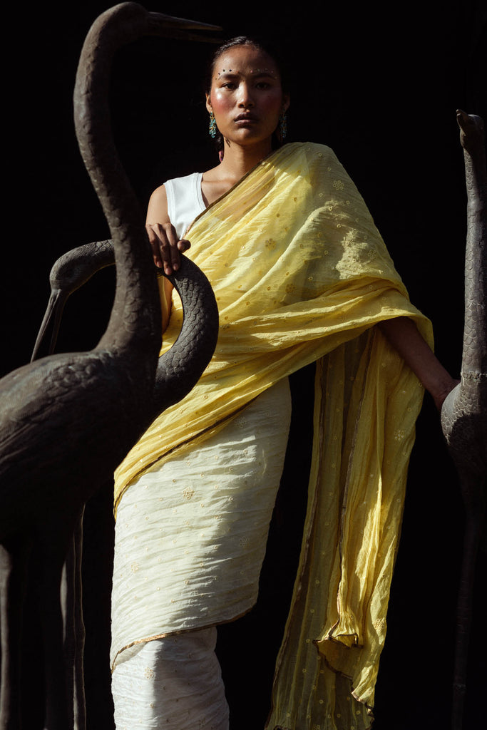 Nava Shaded Sari Dress