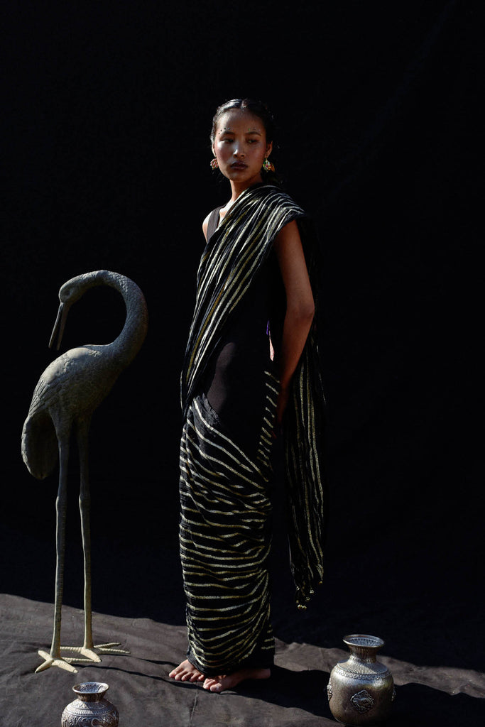 Nava Gota Sari Dress