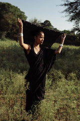 Nava Pleated Sari Dress