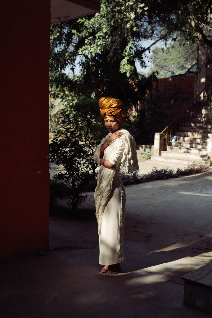 Nava Woven Sari Dress