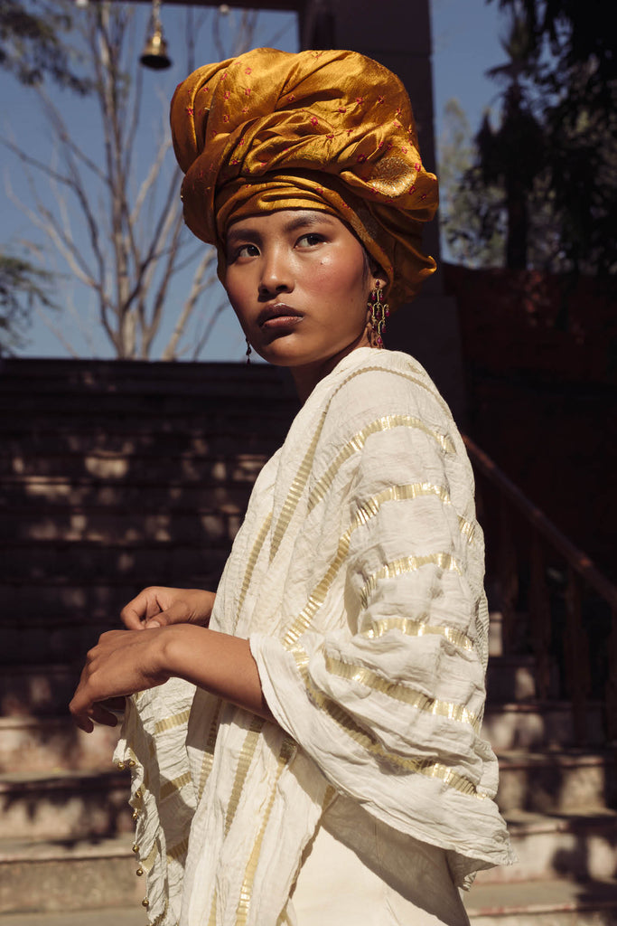 Nava Woven Sari Dress