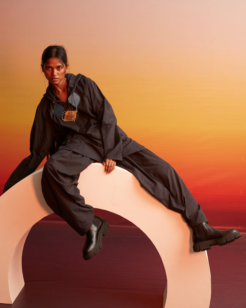 Huda Cotton Hooded Kurta