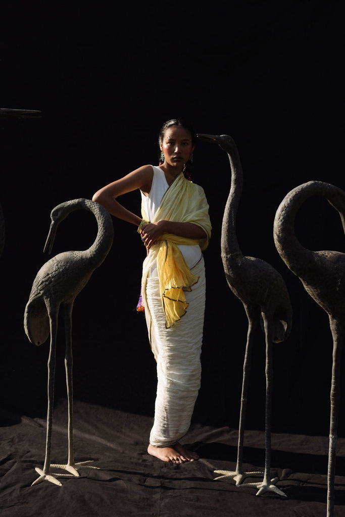 Nava Shaded Sari Dress