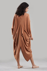 Amala Silk Cape Dress