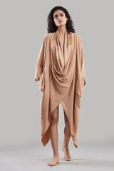 Amala Silk Cape Dress
