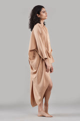 Amala Silk Cape Dress