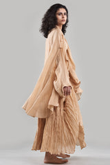 Chahel Chanderi Wrinkle Skirt and Jacket