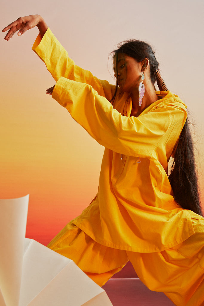 Huda Cotton Hooded Kurta