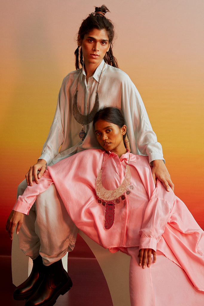 Ila Silk Dhoti Set
