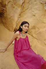 Kama Silk Tie-Up Dress