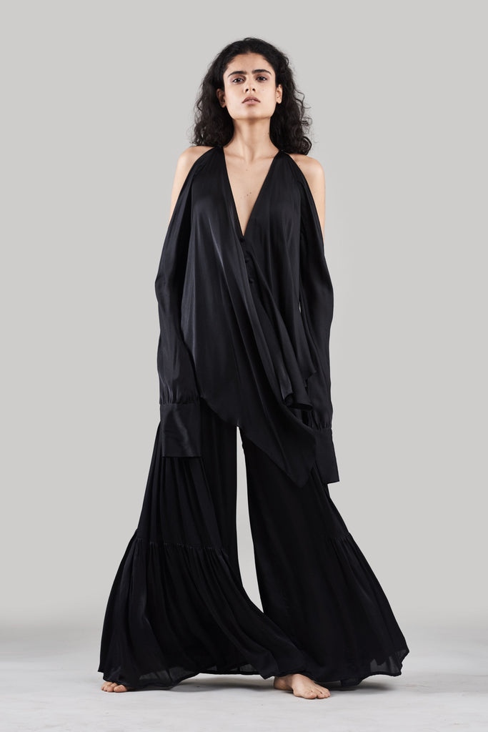 Pakhi Silk Flared Pants with Versatile Top