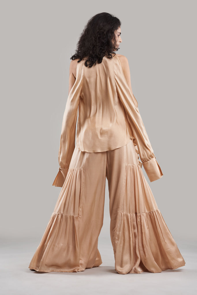 Pakhi Silk Flared Pants with Versatile Top