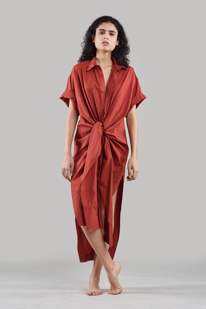 Rohati Cotton Shirt Dress